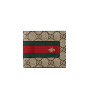 [스페셜오더]GUCCI-408827 8461 구찌 GG 수프림 web 벌디테일 2단 지갑