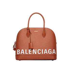 [스페셜오더]BALENCIAGA-518873 발렌시아가 브라운 그레인드 송아지 가죽 빌 탑 핸들백 S