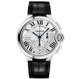 [스페셜오더]Cartier-까르띠에 발롱 블루 크로노그래프 스틸 XL 실버다이얼 워치44mm