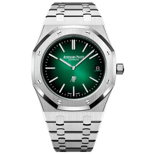 [스페셜오더]Audemars Piguet-오데마피게 로얄 오크 JUMBO 엑스트라-씬 스틸 그린 39mm