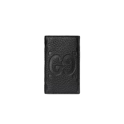 [스페셜오더]GUCCI-739478 1000 구찌 블랙 점보 GG 가죽 카드 케이스