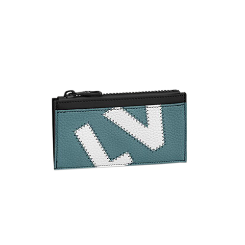 [스페셜오더]LOUIS VUITTON-M81314 루이비통 블루/옐로우 토뤼옹 가죽 코인 카드 홀더