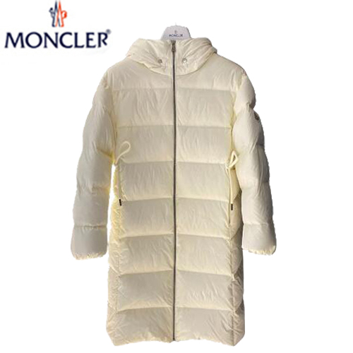 MONCLER-12069 몽클레어 화이트 나일론 롱 패딩 여성용