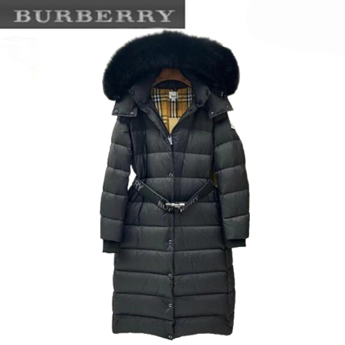 BURBERRY-10268 버버리 블랙 나일론 롱 패딩 여성용