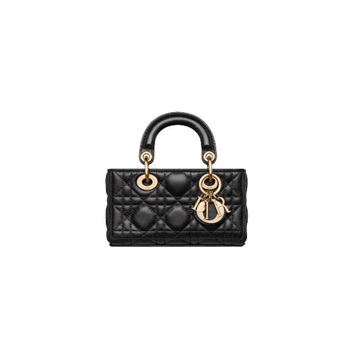 [스페셜오더]DIOR-S0910O 디올 블랙 까나쥬 마이크로 LADY D-JOY 백 16CM