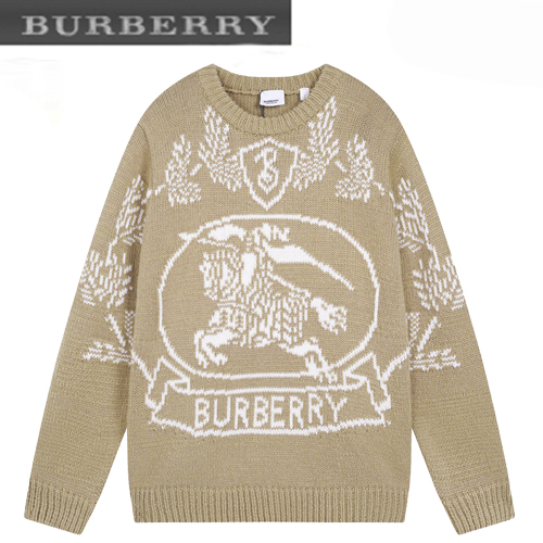 BURBERRY-010612 버버리 베이지 아카이브 로고 스웨터 남여공용