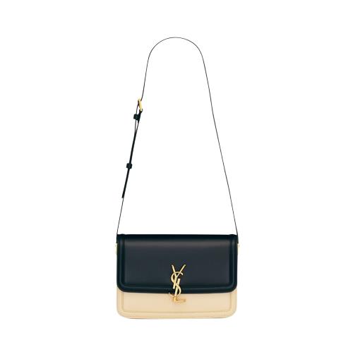 [스페셜오더]SAINT LAURENT-634305 생 로랑 블랙/오프 화이트 골드 솔페리노 미디엄 사첼백 23CM