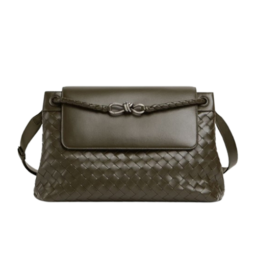 [스페셜오더]BOTTEGA VENETA-807715 보테가 베네타 카키 안디아모 메신저 백