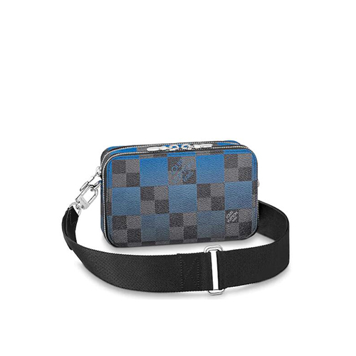 [스페셜오더]LOUIS VUITTON-N60414 루이비통 블루 다미에 그라파이트 자이언트 알파 웨어러블 월릿