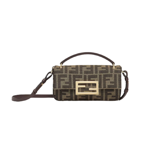 [스페셜오더]FENDI-FENDI-8BR600 펜디 브라운 오버사이즈 탑스티치 셀러리아 미디엄 바게트 백 27CM