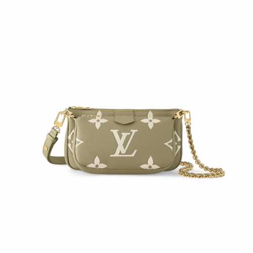 [스페셜오더]LOUIS VUITTON-M22670 루이비통 카키/크림 모노그램 앙프렝뜨 멀티 포쉐트 악세수아 25cm