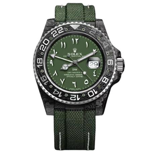 [스페셜오더]ROLEX x DiW-126710 롤렉스 GMT-마스터 II 카본 케이스 및 베젤 OLIVE GREEN