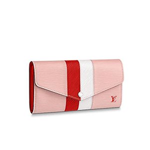 [스페셜오더]LOUIS VUITTON-M62986 루이비통 에삐 레더 스트라이프 프린트 Rose Ballerine 사라 월릿