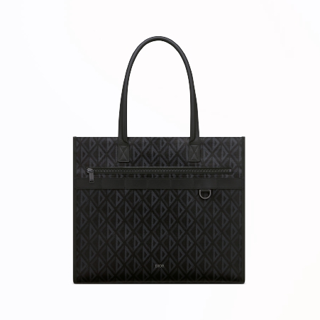 [스페셜오더]DIOR-1ESSH2 디올 블랙 CD Diamond 캔버스 사파리 토트 백 39cm