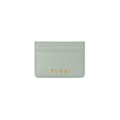 [스페셜오더]GUCCI-773428 1440 구찌 페일 그린 스크립트 카드 케이스