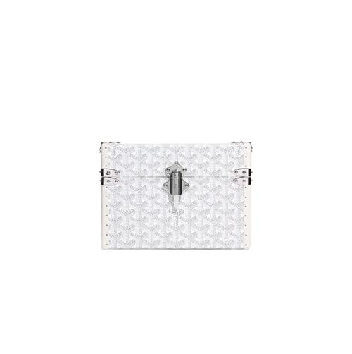 [스페셜오더]GOYARD-고야드 화이트 Cassette Trunk 카세트 트렁크 숄더백 21CM