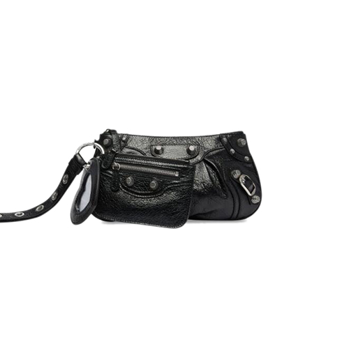 [스페셜오더]BALENCIAGA-694027 발렌시아가 블랙 LE CAGOLE 미니 멀티파우치