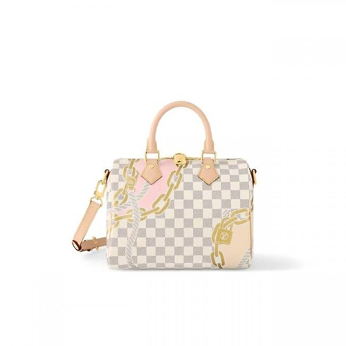 [스페셜오더]LOUIS VUITTON-N40473 루이비통 다미에 아주르 노티컬 프린트 스피디 반둘리에 25