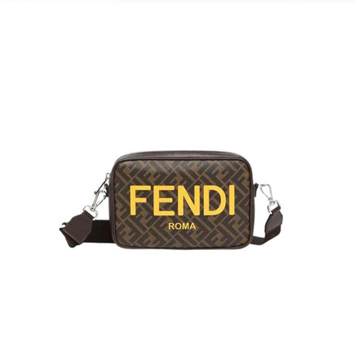 [스페셜오더]FENDI-7M0286 펜디 브라운 FF 패브릭 카메라 케이스 백