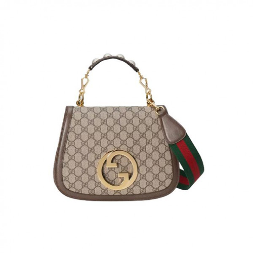 [스페셜오더]GUCCI-721172 8745 구찌 베이지/에보니 블론디 GG 미디엄 핸드백