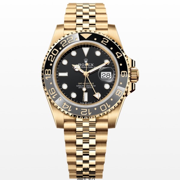 [스페셜오더][CLEAN Factory]ROLEX-126718 롤렉스 GMT-마스터 II 옐로우 골드 블랙 다이얼 40mm 904L