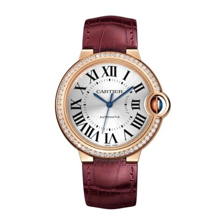 [스페셜오더]Cartier-까르띠에 발롱 블루 드 까르띠에 핑크 골드 다이아몬드 실버 워치 36mm