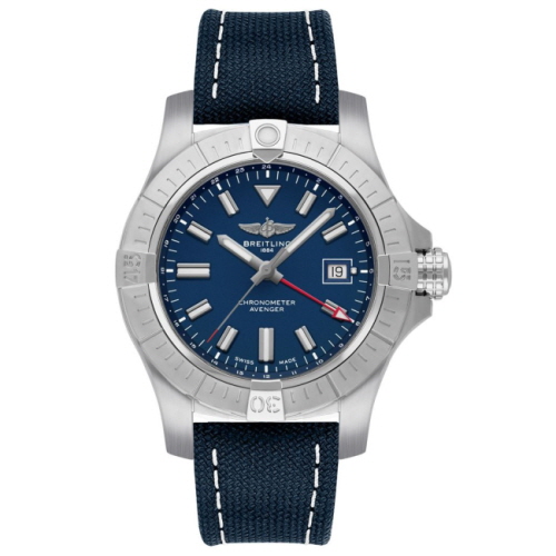 [스페셜오더]BREITLING-브라이틀링 오토매틱 어벤저 GMT 스틸 블루 항공시계 45mm #브라이틀링레플리카