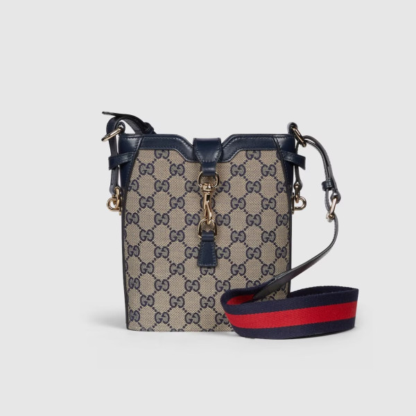 [스페셜오더]GUCCI-782919 구찌 베이지/블루 GG 미니 버킷백 16cm