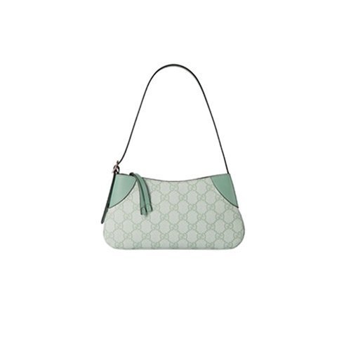 [스페셜오더]GUCCI-820696 8458 구찌 세이지 그린 GG 엠블럼 수퍼 미니 숄더백