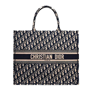 [스페셜오더]DIOR-M1286 디올 오블리크 딥 네이비 DIOR BOOK TOTE 백(이니셜 서비스)