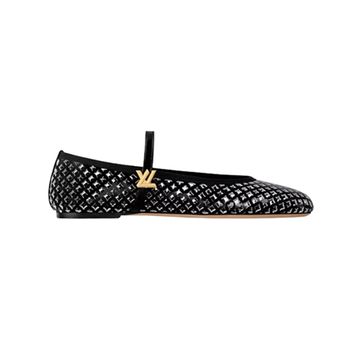 LOUIS VUITTON-1AGVD3 루이비통 블랙 로미 플랫 발레리나