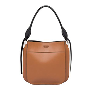 [스페셜오더]PRADA-1BC076 프라다 브라운 송아지 가죽 마르키트 숄더백