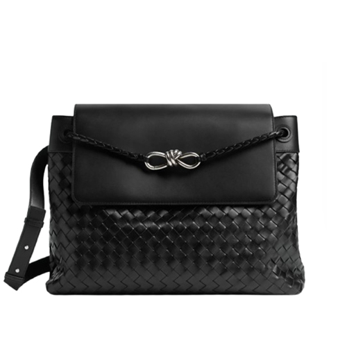 [스페셜오더]BOTTEGA VENETA-805969 보테가 베네타 블랙 라지 안디아모 메신저 백