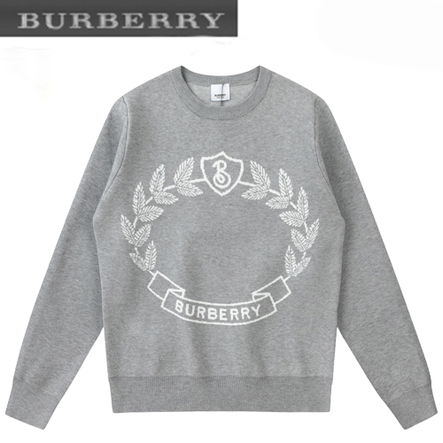 BURBERRY-01273 버버리 그레이 아카이브 로고 스웨터 남여공용