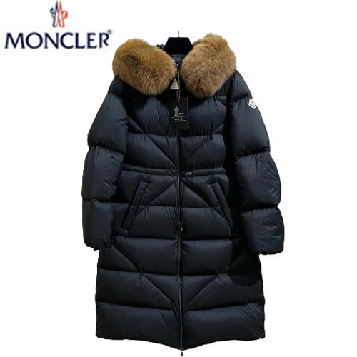 MONCLER-12254 몽클레어 블랙 나일론 롱 패딩 여성용