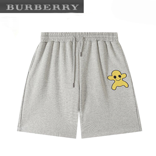 BURBERRY-07034 버버리 그레이 몬스터 그래픽 아플리케 장식 스웨트쇼츠 남성용