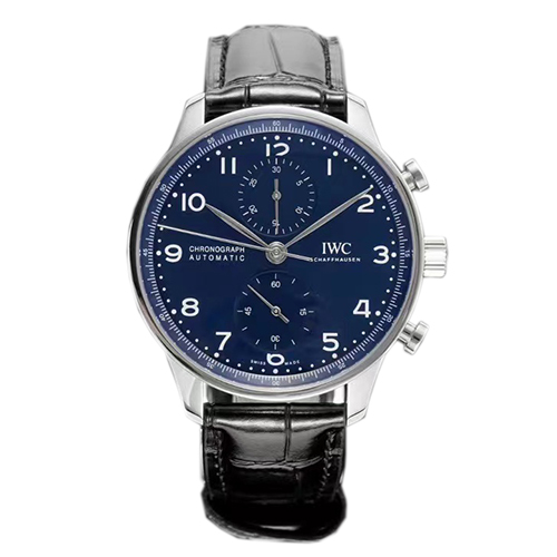 [스페셜오더]IWC-371480 아이더블유씨 포르투기저 크로노그래프 스틸 블루다이얼 워치 41mm (뒷면누드모델)