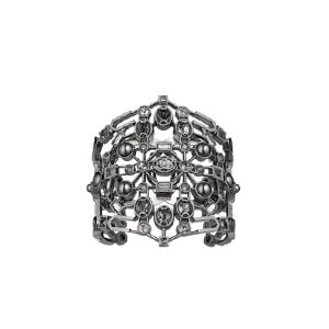 CHANEL-A98367 샤넬 메탈 스트라스 글래스 펄 커프 여성용