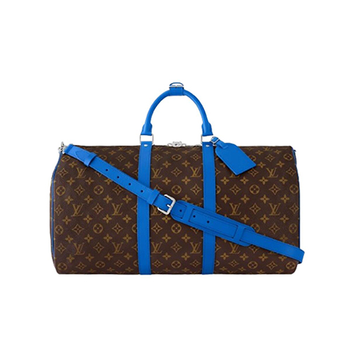 [스페셜오더]LOUIS VUITTON-M46772 루이비통 블루 모노그램 마카사르 키폴 반둘리에 50