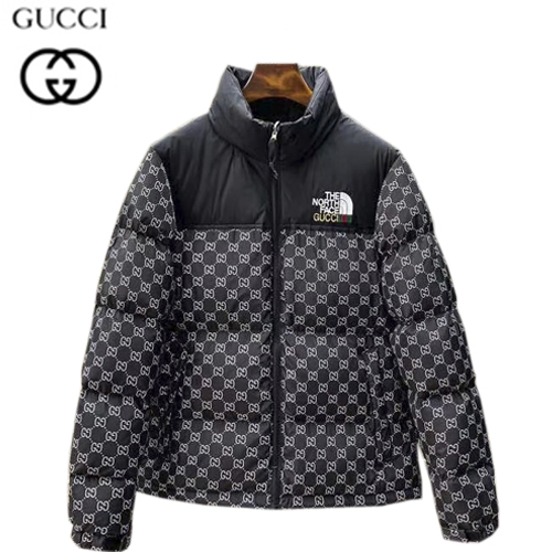 GUCCI-12155 구찌 블랙 구찌 X 노스페이스 콜라보 더블 G 디테일 패딩 남여공용