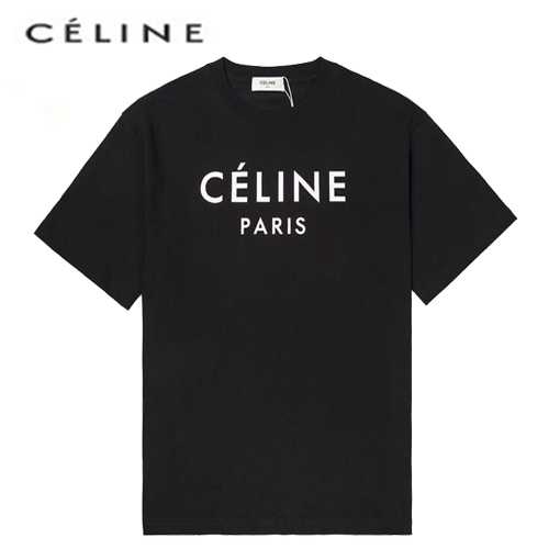 CELIN*-03126 셀린느 블랙 프린트 장식 티셔츠 남성용