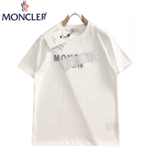 MONCLER-05187 몽클레어 화이트 코튼 티셔츠 남성용