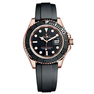 [스페셜오더]ROLEX-롤렉스 오이스터 퍼페츄얼 요트-마스타 에버로즈 골드 시계 40mm 