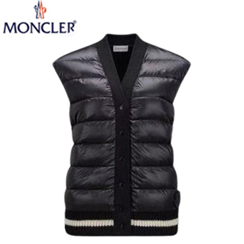 MONCLER-I20939 몽클레어 블랙 울 패딩 질레 조끼 여성용