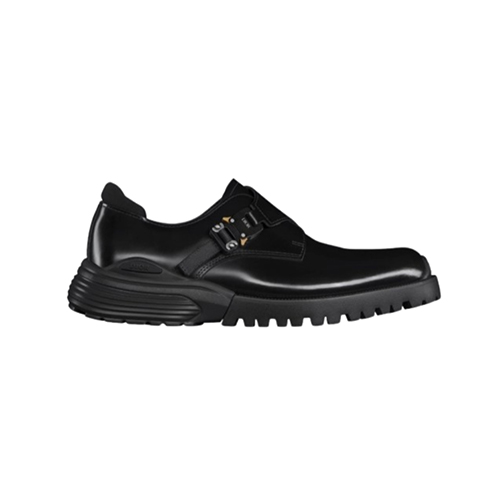DIOR-3DE393 디올 블랙 Dior Combat 몽크 더비 슈즈 남성용