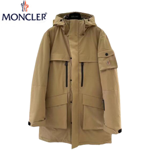 MONCLER-11208 몽클레어 베이지 나일론 미디엄 파카 남성용