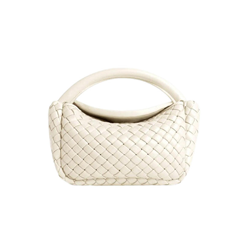 [스페셜오더]BOTTEGA VENETA-805739 보테가 베네타 화이트 스몰 코블 탑 핸들 백