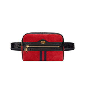 [스페셜오더]GUCCI-517076 8670 구찌 Ophidia 레드 스웨이드 가죽 스몰 벨트 백