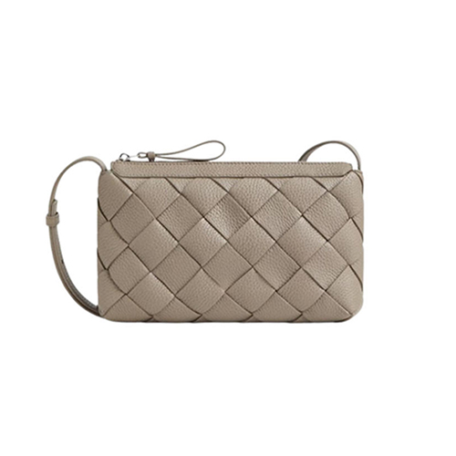 [스페셜오더]BOTTEGA VENETA-837112 보테가 베네타 라임스톤 디아고 지퍼 메신저 백