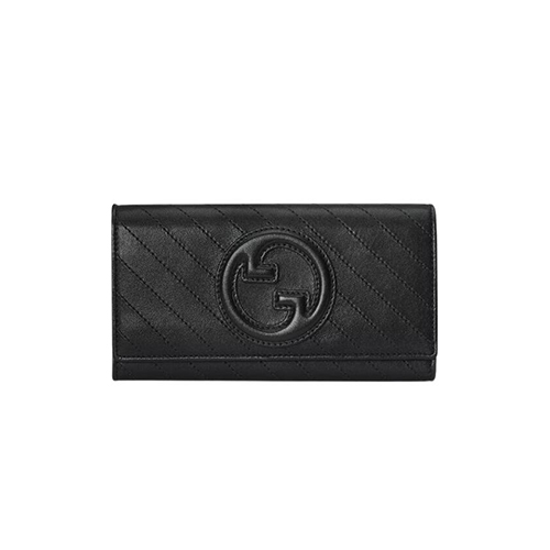 [스페셜오더]GUCCI-760302 1000 구찌 블랙 가죽 구찌 블론디 장지갑